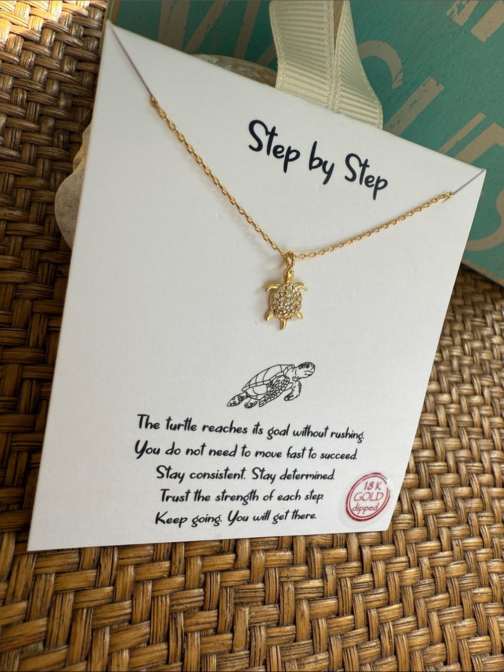 18K Gold-Dipped Turtle Pendant Necklace - Gold - Picture 5 of 9